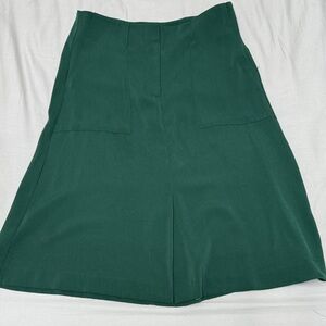 Ann Taylor Factory Dark Green A-Line Skirt